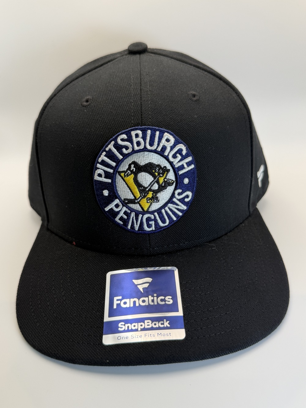 Fanatics Pittsburgh Penguins Black Snapback Hat Adjustable NWT One Size